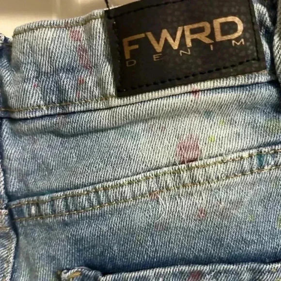 Kid’s FWRD DENIM &‎ CO. Paint Drip Jeans Size 10 - Picture 7 of 7